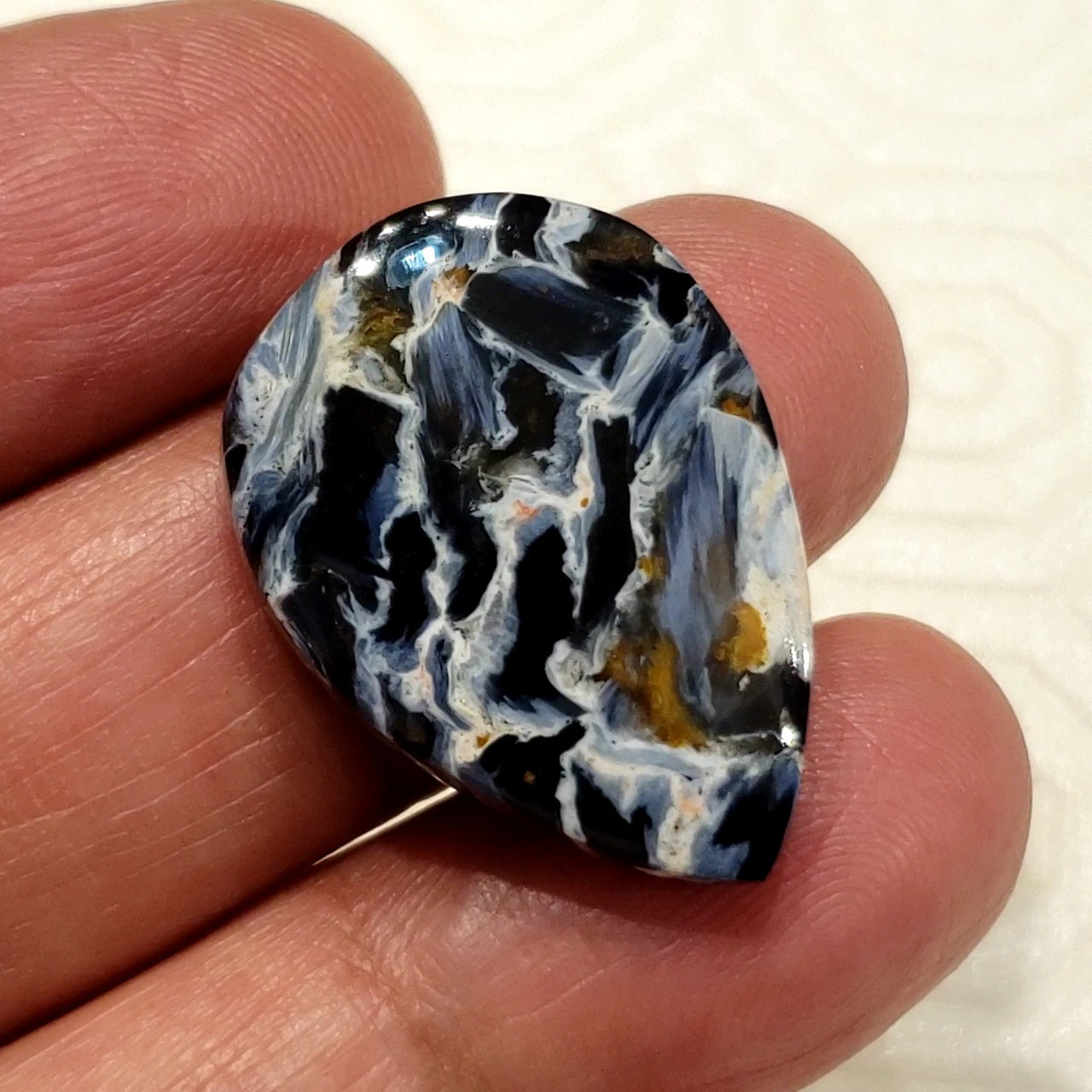 Natural Pietersite Cabochon. Size- 28x20mm