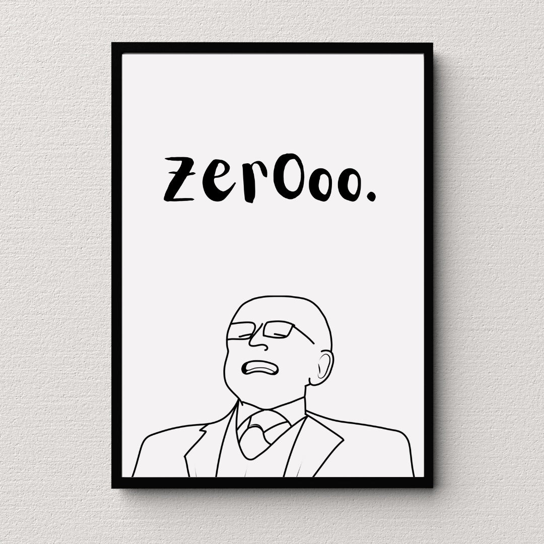 Zero Crypto Print | Wall Art | Home Office Decor