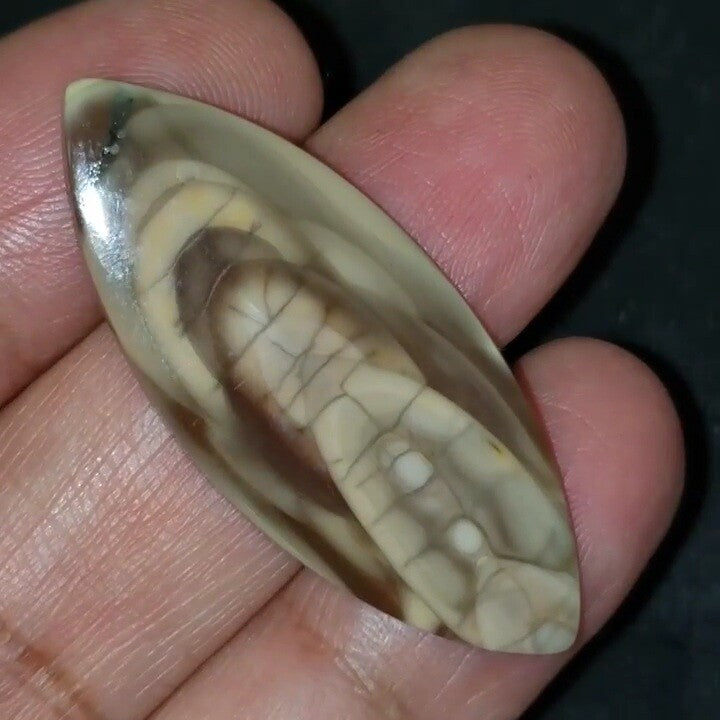 Natural Imperial Jasper Cabochon 43x18mm