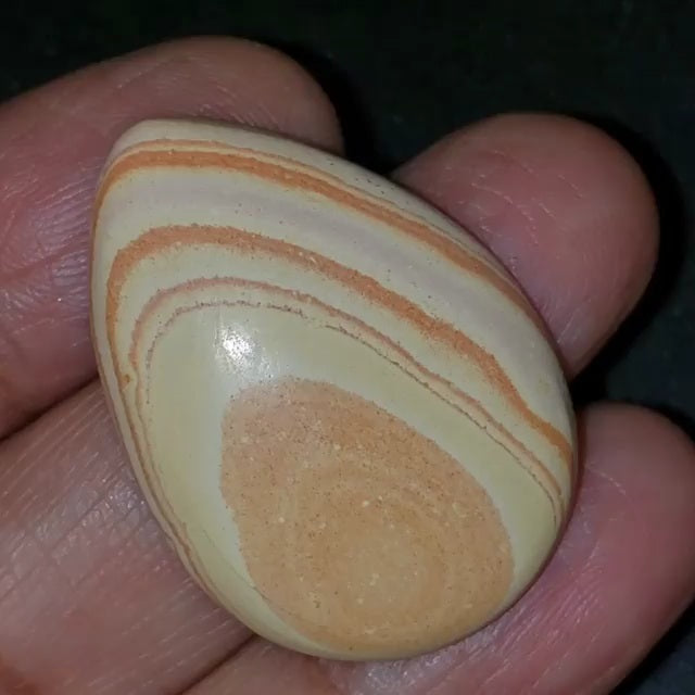 Natural Wave Dolomite Cabochon 35x25mm