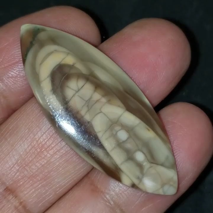 Natural Imperial Jasper Cabochon 43x18mm