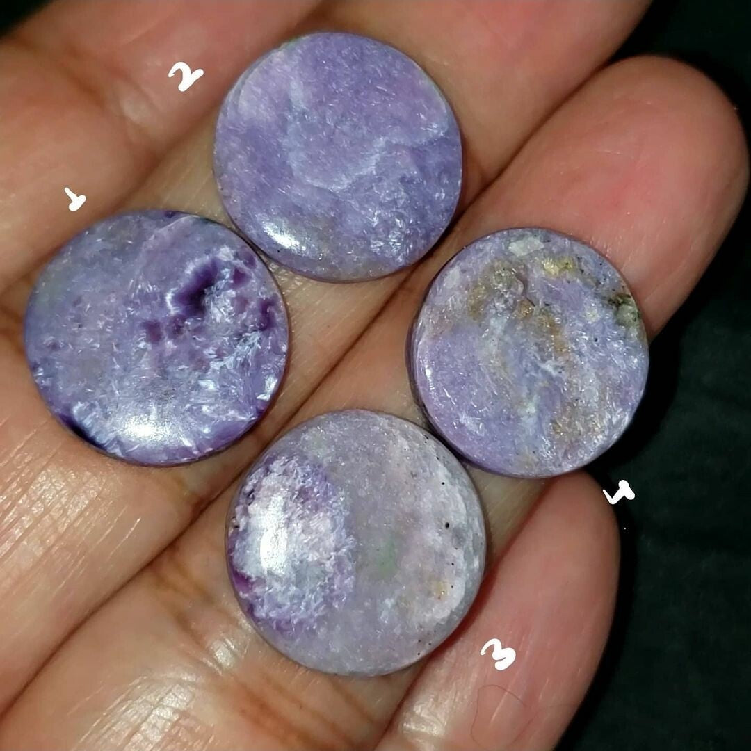 Natural Russian Charoite Cabochons