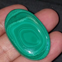 Thumbnail for Natural Malachite Cabochon 40x25mm