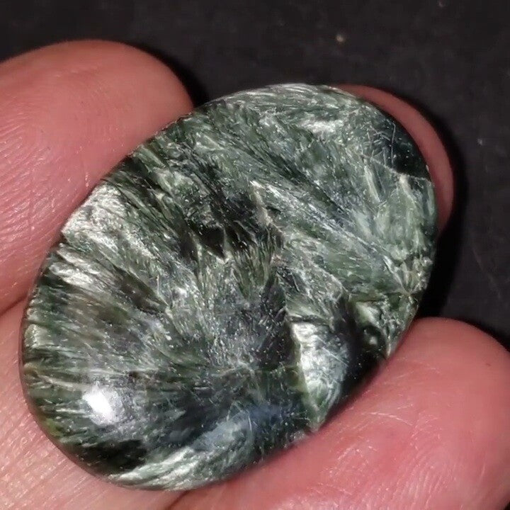 Natural Seraphinite Cabochon 33x23mm