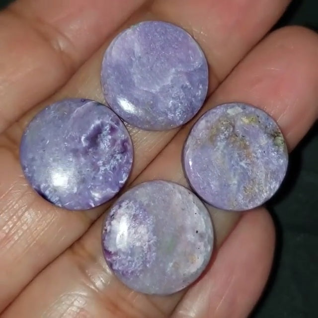 Natural Russian Charoite Cabochons