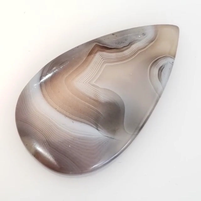 Natural Botswana Agate Cabochon 39x23mm