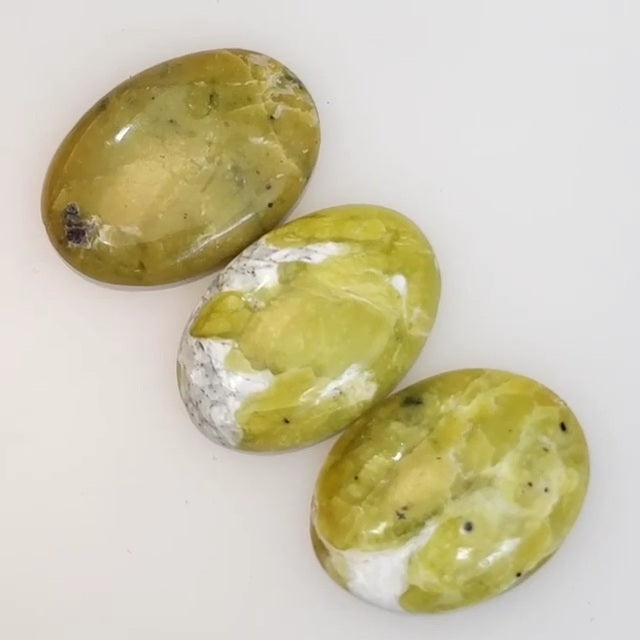 Natural Lizardite Cabochon Length range 21 to 22mm