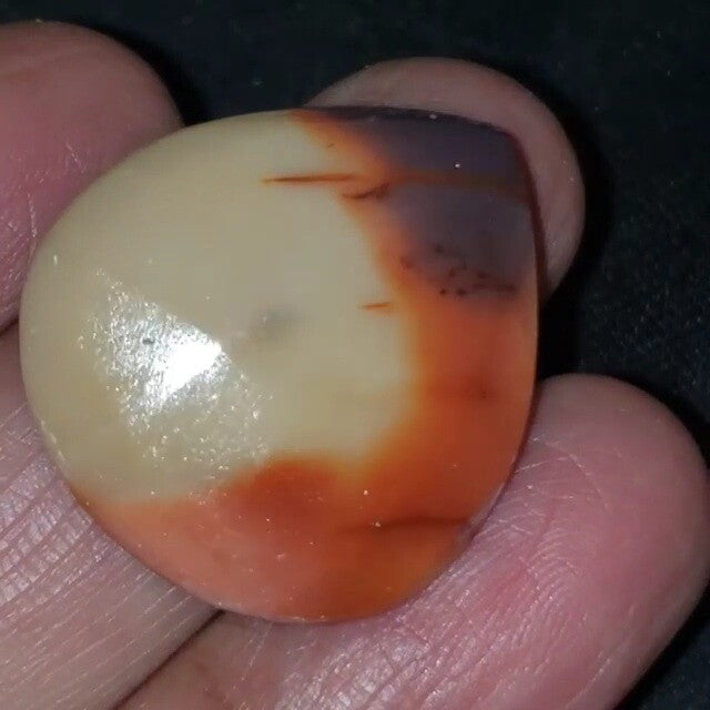 Natural Mookaite Jasper Rose Cut Cabochon 27x25mm