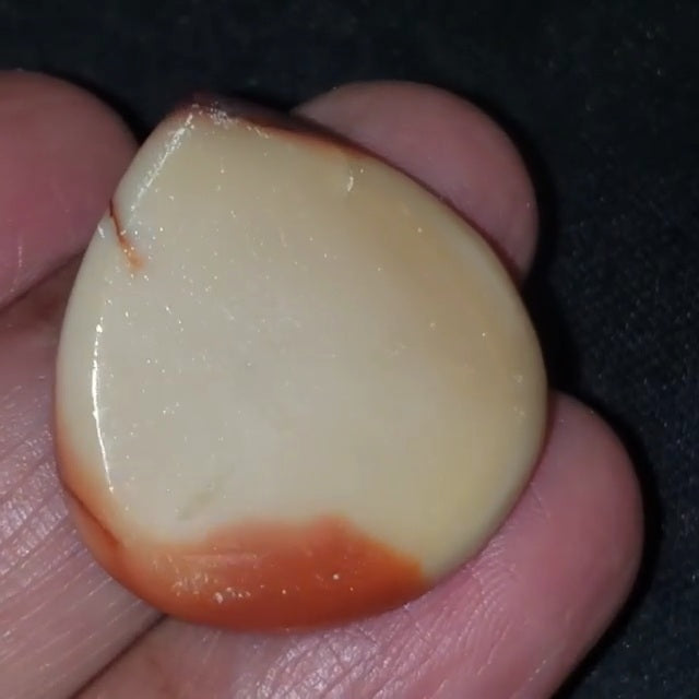 Natural Mookaite Jasper Rose Cut Cabochon 27x25mm