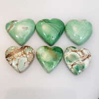 Thumbnail for Natural Variscite Heart Cabochon Length range is 15 to 16mm