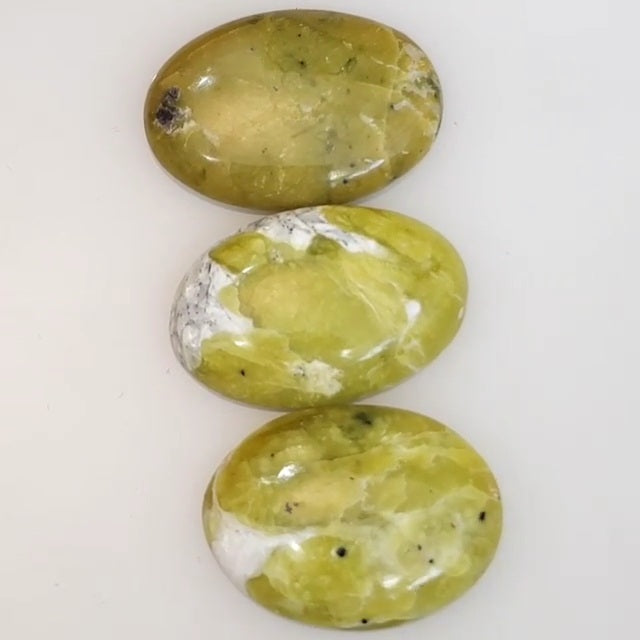 Natural Lizardite Cabochon Length range 21 to 22mm