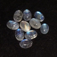 Thumbnail for Natural Rainbow Moonstone Cabochon Lot 7x5mm each