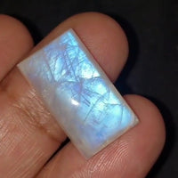 Thumbnail for Natural Rainbow Moonstone Cabochon 22x13mm