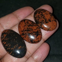 Thumbnail for N​atural Mahogany Obsidian Cabochons