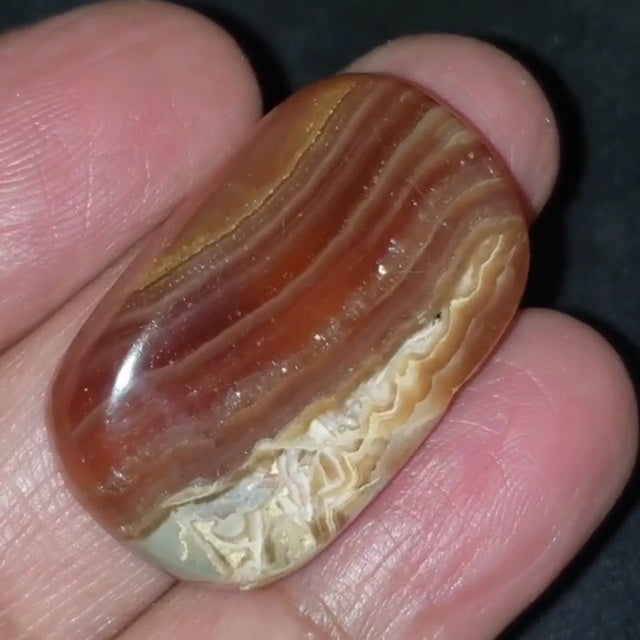 Natural Honey Rhodochrosite Cabochon 33x20mm