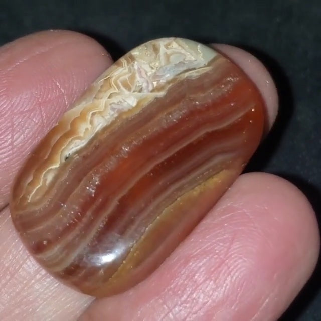 Natural Honey Rhodochrosite Cabochon 33x20mm