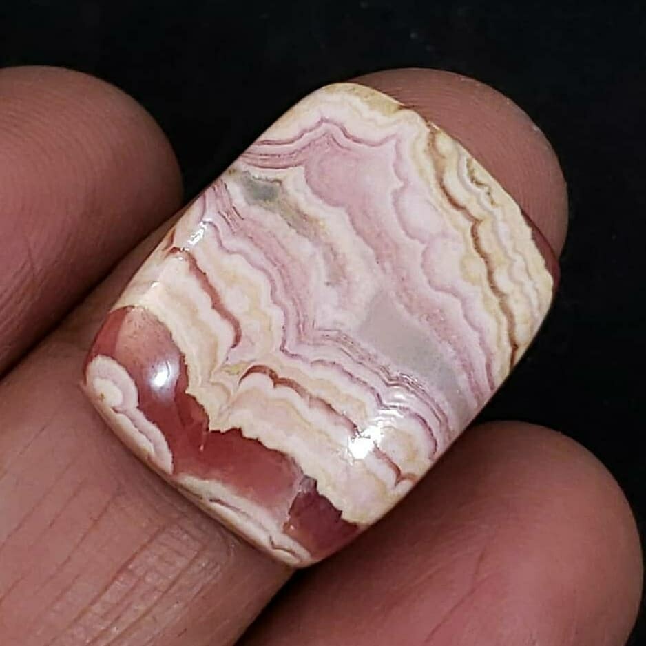 Natural Rhodochrosite Cabochon 22x18mm