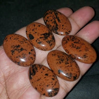 Thumbnail for Natural Mahogany Obsidian Cabochons