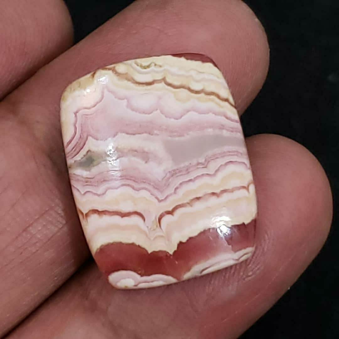 Natural Rhodochrosite Cabochon 22x18mm