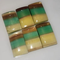 Thumbnail for Natural MULTI-Color Fluorite Rectangle Cabochon Length range is 22 to 24mm