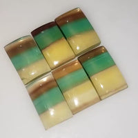 Thumbnail for Natural MULTI-Color Fluorite Rectangle Cabochon Length range is 22 to 24mm