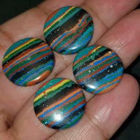 Thumbnail for Rainbow Calsilica 20mm Round Cabochons