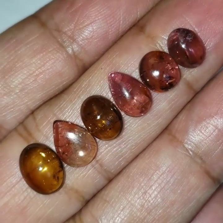 Natural Tourmaline Cabochons