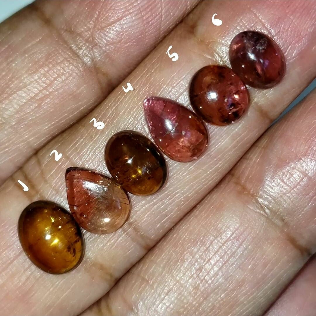 Natural Tourmaline Cabochons