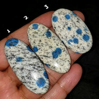 Thumbnail for Natural K2 Blue Jasper DRILLED Pendant Beads Length range is 42 to 52mm