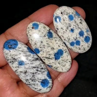 Thumbnail for Natural K2 Blue Jasper DRILLED Pendant Beads Length range is 42 to 52mm