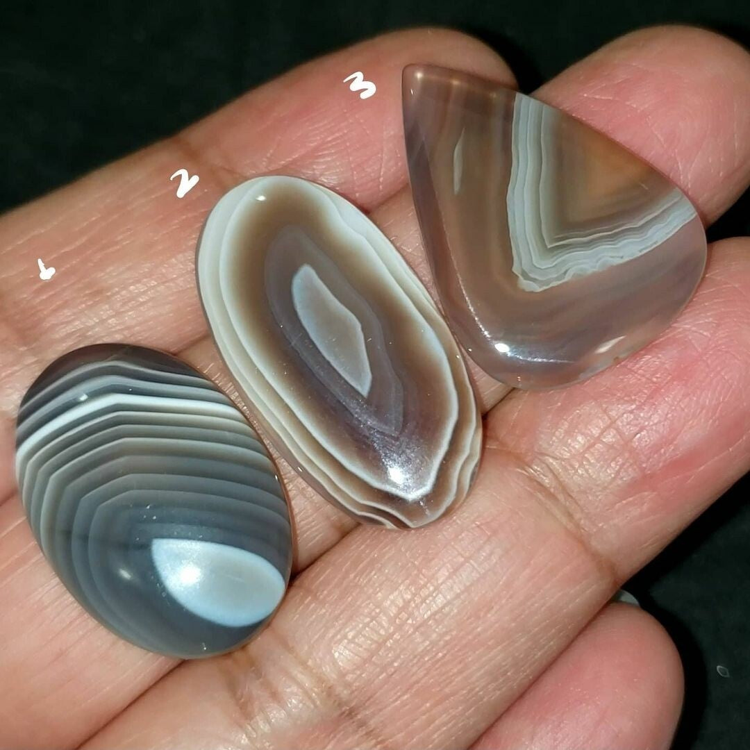 ​Natural Botswana Agate Cabochons