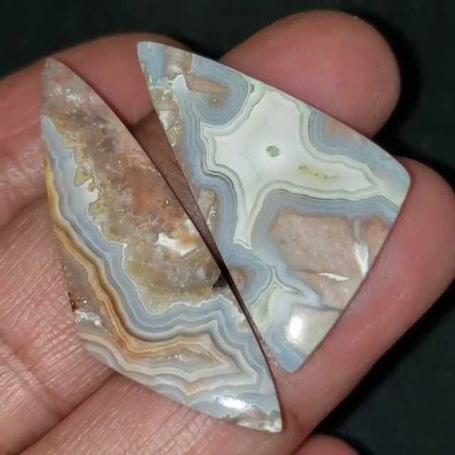 Natural Mexican Laguna Jasper Cabochons