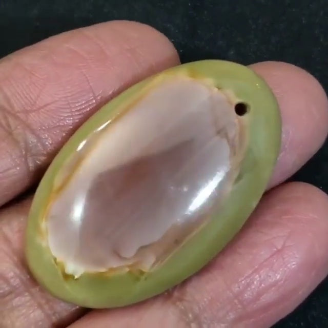 Natural Imperial Jasper DRILLED Pendant Bead