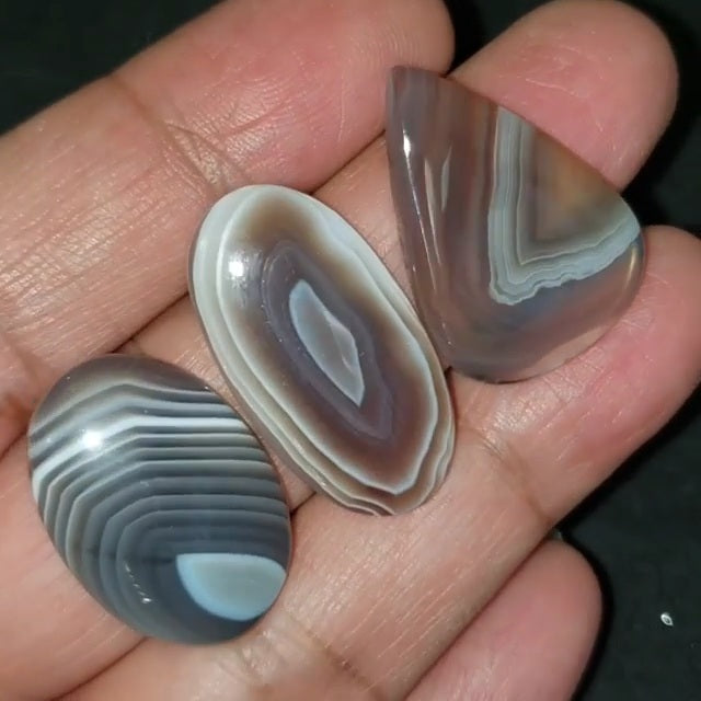 ​Natural Botswana Agate Cabochons