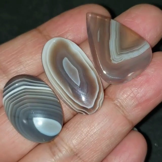 ​Natural Botswana Agate Cabochons