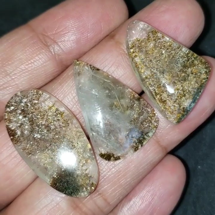 Natural Lodolite/Garden Quartz Length range is 29 to 32mm