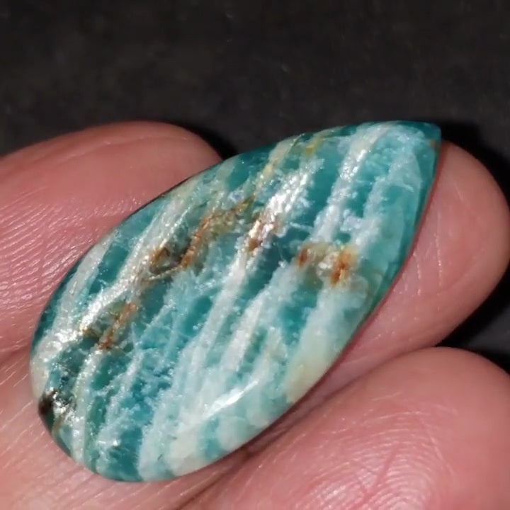 Natural Amazonite Cabochon 33x18mm