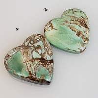 Thumbnail for Natural Variscite Heart Cabochon