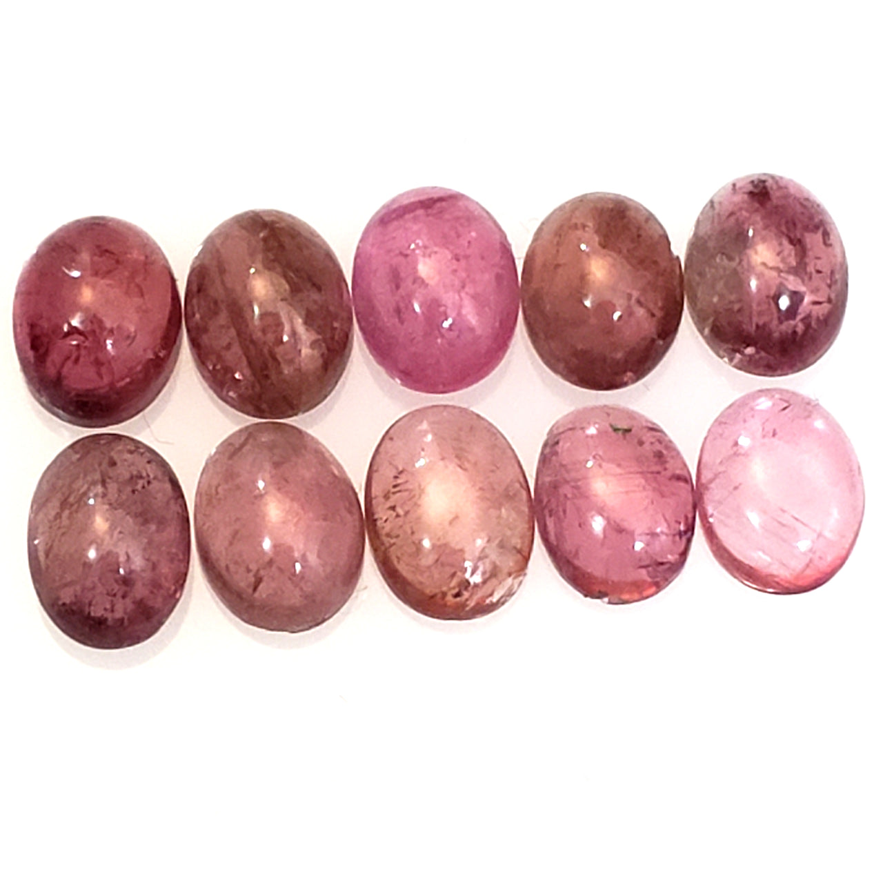 Natural Tourmaline Cabochons Lengths are 7.7 to 8mm