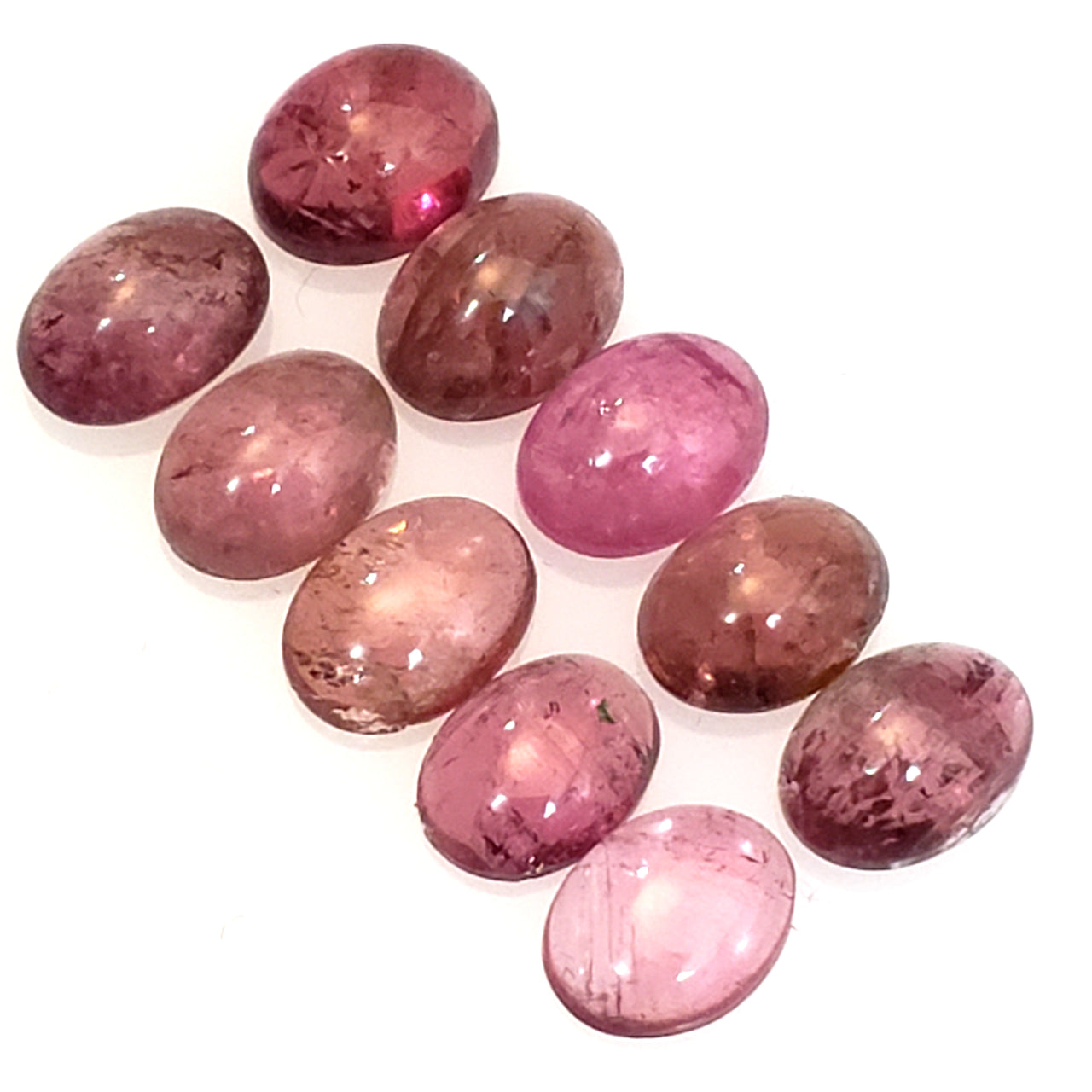 Natural Tourmaline Cabochons Lengths are 7.7 to 8mm