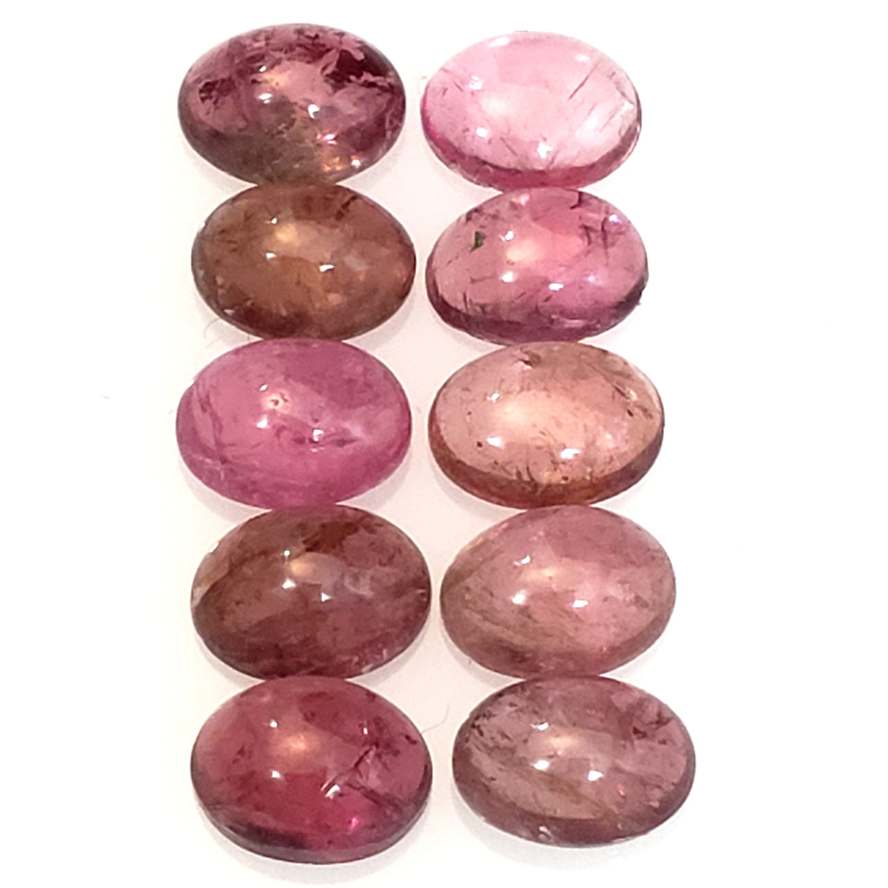 Natural Tourmaline Cabochons Lengths are 7.7 to 8mm