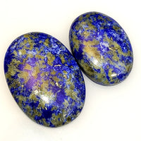 Thumbnail for Natural Lapis Lazuli Cabochons Lengths are 32 and 25mm