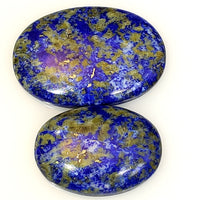 Thumbnail for Natural Lapis Lazuli Cabochons Lengths are 32 and 25mm