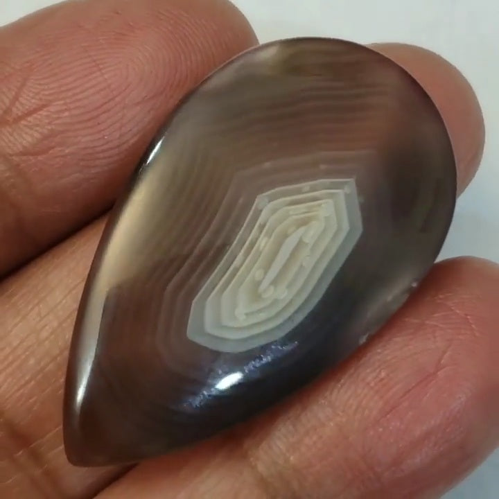 Natural Botswana Agate Cabochon 40x24mm