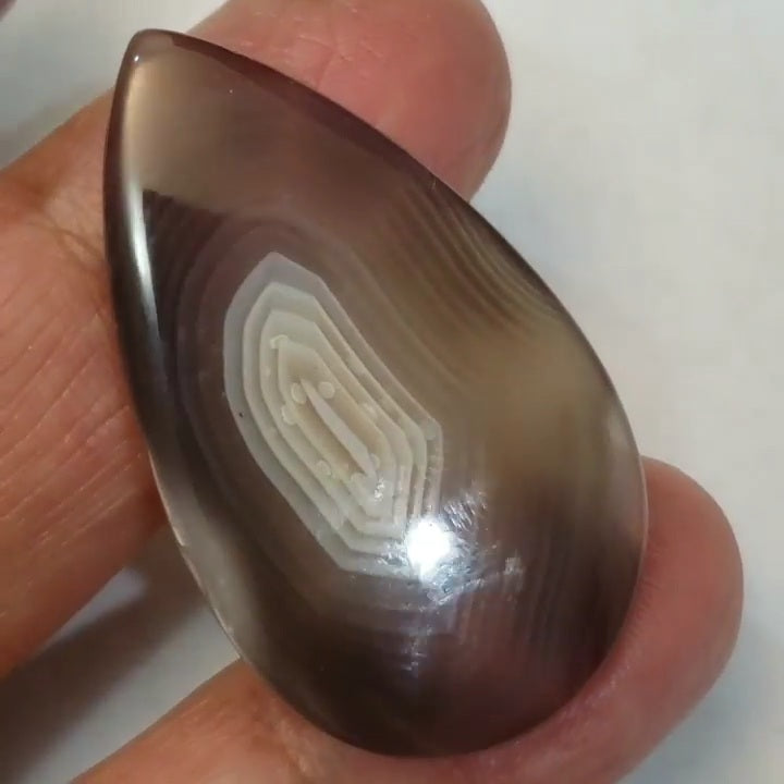 Natural Botswana Agate Cabochon 40x24mm