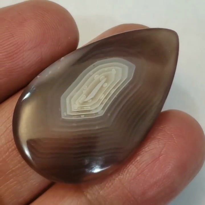 Natural Botswana Agate Cabochon 40x24mm