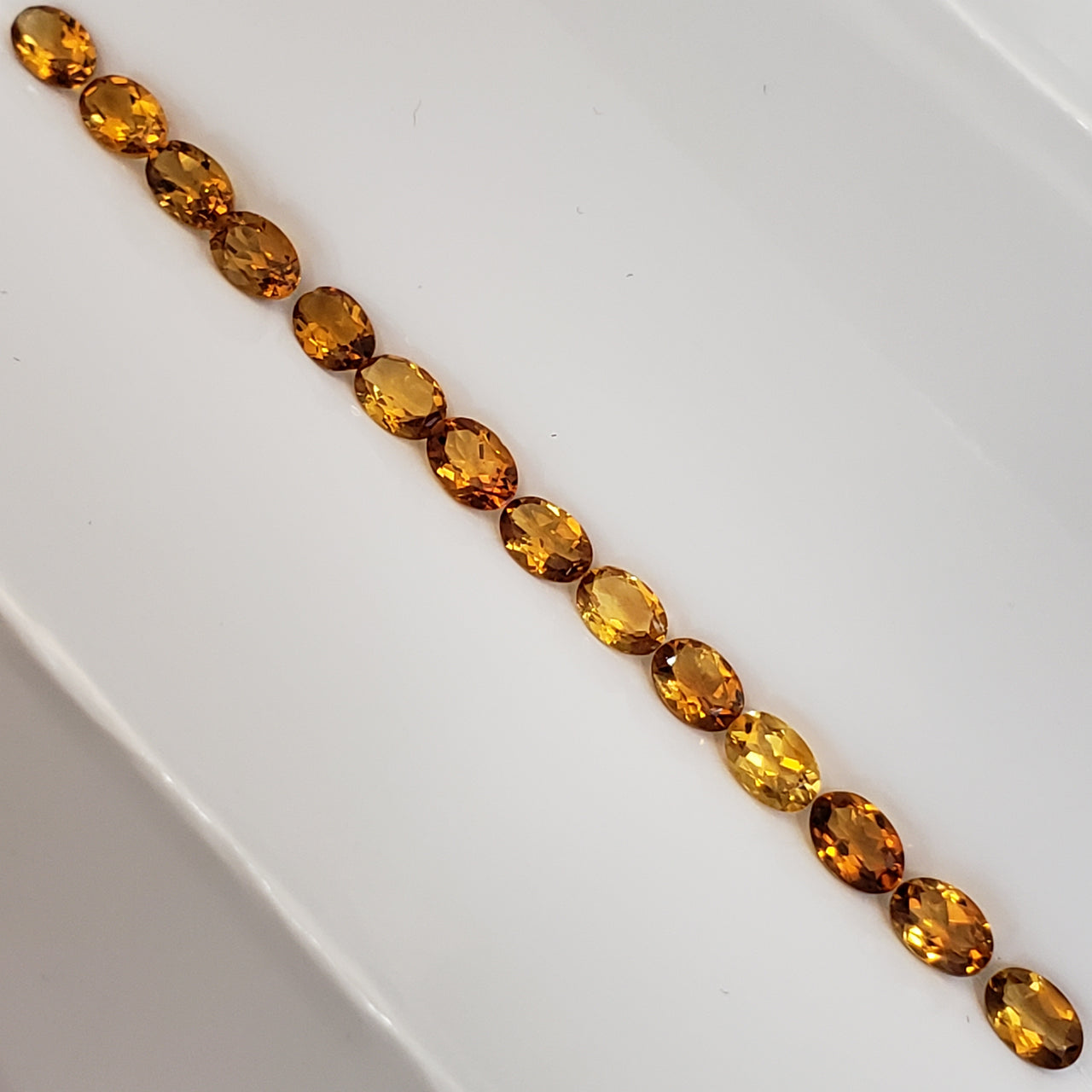 Natural AAA quality Oval Madeira Citrine Faceted 6x4mm each