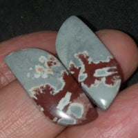 Thumbnail for Natural Sonoran Dendritic Jasper Cabochon Pair