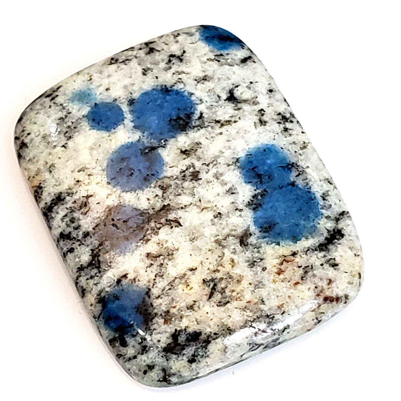 Natural K2 Blue Jasper Cabochon 32x26mm