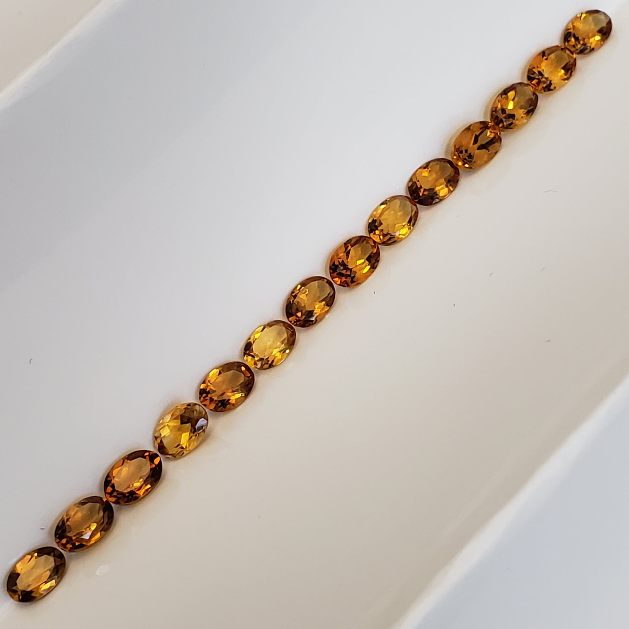 Natural AAA quality Oval Madeira Citrine Faceted 6x4mm each